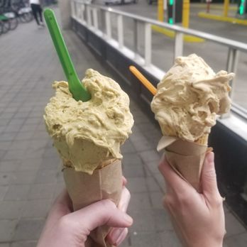 Nani's Gelato - Vegan pistachio (left), Belgian cookie - Ice Cream & Frozen Yogurt Near Me - Toronto, Ontario Nani's Gelato - Vegan pistachio (left), Belgian cookie - Ice Cream & Frozen Yogurt Near Me - Toronto, Ontario