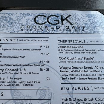 Crooked Gaff Kitchen - Menu - Seafood Near Me - Whittier, California Crooked Gaff Kitchen - Menu - Seafood Near Me - Whittier, California
