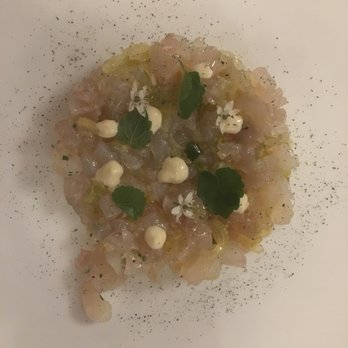 Persimmon - Rhode Island Sea bass Tartare - New American Near Me - Providence, Rhode Island Persimmon - Rhode Island Sea bass Tartare - New American Near Me - Providence, Rhode Island