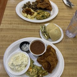 Dairy Dream - Potato salad , pinto beans, broasted chicken