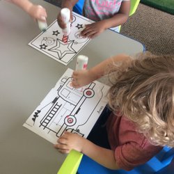Jumpstart Daycare & Preschool - Dot to Dot painting