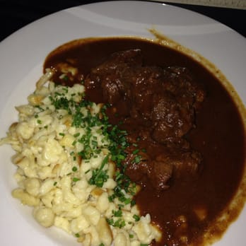 Cafe Katja - Beef Goulash served with Spätzle - German Near Me - New York, New York