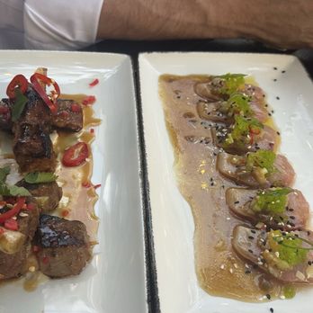 Sophia Steak - Chicago - Hamachi crudo and wagyu skewers - Steakhouses Near Me - Chicago, Illinois