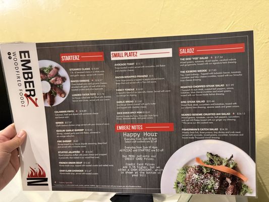 Menu photo 4 Emberz Sonora, CA