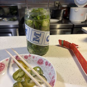 Yamo - pickeled jalepenos - Burmese Near Me - San Francisco, California