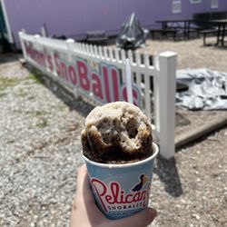 Pelican's Snoballs - Wake Forest - Root Beer With Cream and Stuffed with Ice Cream