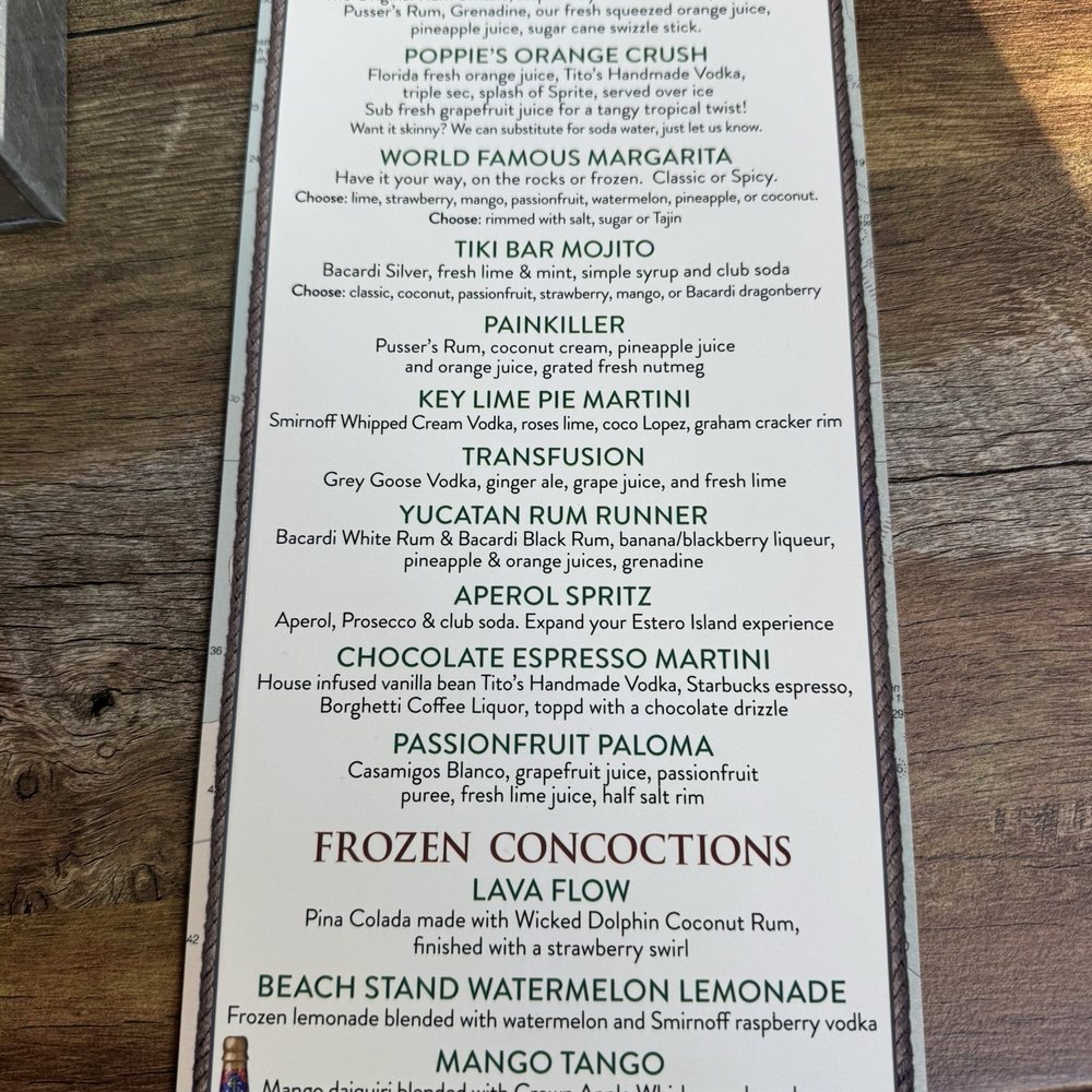 Yucatan Beach Stand - Menu - American Near Me - Fort Myers Beach, Florida Yucatan Beach Stand - Menu - American Near Me - Fort Myers Beach, Florida
