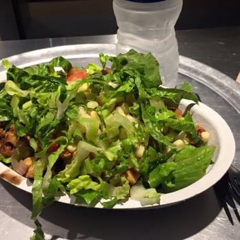 Chipotle Mexican Grill - Salad bowl with chicken, veggies, corn, mild salsa, and black beans. - Mexican Near Me - Rosslyn, Virginia