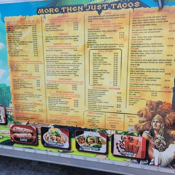Machete Mobile - Menu--prices subjected to change - Mexican Near Me - Claymont, Delaware
