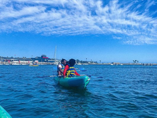Kayaks On the Water by null
