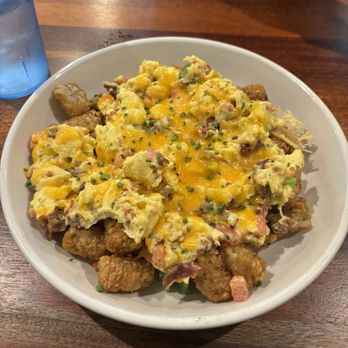 The Rooted Fork - The forky bowl, extra trashy! Yummy!! So good, I recommend the food here, so good! - Coffee & Tea Near Me - Cibolo, Texas