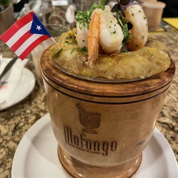 Mofongo - Shrimp mofongo with garlic sauce - Puerto Rican Near Me - Miami, Florida Mofongo - Shrimp mofongo with garlic sauce - Puerto Rican Near Me - Miami, Florida