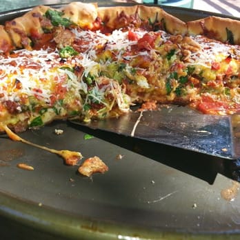 Oregano's - Chedder, chicken, broccoli pan pizza at Oregano's - Pizza Near Me - Cave Creek, Arizona Oregano's - Chedder, chicken, broccoli pan pizza at Oregano's - Pizza Near Me - Cave Creek, Arizona
