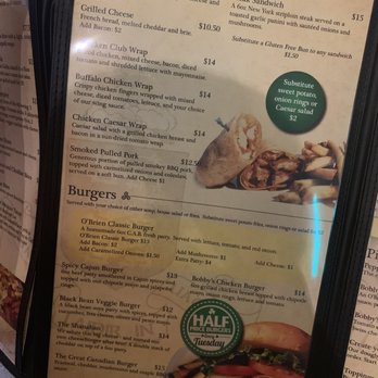 Bobby O'brien's - Sandwiches and burgers - Pubs Near Me - Guelph, Ontario