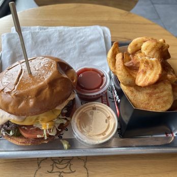 Swagyu Burger - cheeseburger and sidewinder fries - Burgers Near Me - Newport Beach, California