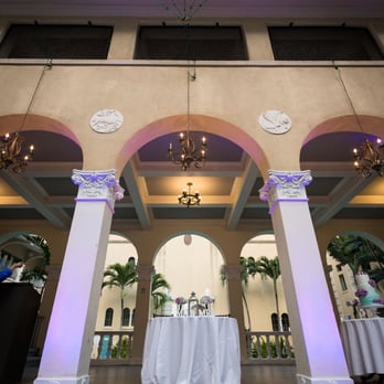 Bliss DJ's Hawaii - Purple uplights at YWCA - DJs Near Me - Honolulu, Hawaii