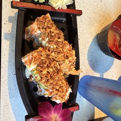 Double shrimp with crispy onions