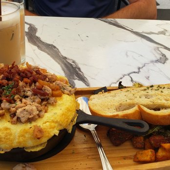 Sweet Maple - Mango chicken sausage egg souffle - Breakfast & Brunch Near Me - Cupertino, California Sweet Maple - Mango chicken sausage egg souffle - Breakfast & Brunch Near Me - Cupertino, California