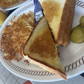 Waffle House - Breakfast sandwich with hash browns - Breakfast & Brunch Near Me - Castle Rock, Colorado Waffle House - Breakfast sandwich with hash browns - Breakfast & Brunch Near Me - Castle Rock, Colorado