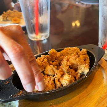 Roux Seafood Kitchen - You say you can but you don't know  Birthday Lunch  Combo One (shrimp and crawfish) w/ fried oyster and calamari apps - Seafood Near Me - Huntington Beach, California