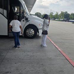A few of the riders returning back to bus? Jon' Teze Coleman was very professional and patient. Thank you Jon Teze