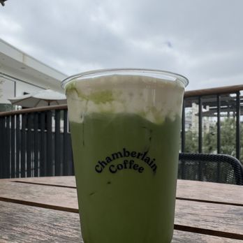 Chamberlain Coffee - Matcha latte with Cream top - Coffee & Tea Near Me - Los Angeles, California Chamberlain Coffee - Matcha latte with Cream top - Coffee & Tea Near Me - Los Angeles, California