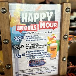 Clive's Roadhouse - Happy Hour Menu (5/2023)