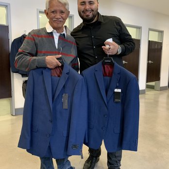 Hollywood Suits - Dad and Ricky--All smiles! - Men's Clothing Near Me - Westminster, California