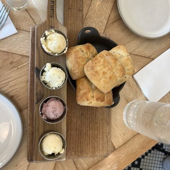 Magnolia Table - Jo's Buttermilk Biscuits with Strawberry Butter (4) - Breakfast & Brunch Near Me - Waco, Texas