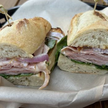 Prontos' Gourmet Market - HAM and BRIE GRILLED CHEESE (ham, brie, spinach, red onion, and apricot preserves) on a toasted baguette - Sandwiches Near Me - Carlsbad, California Prontos' Gourmet Market - HAM and BRIE GRILLED CHEESE (ham, brie, spinach, red onion, and apricot preserves) on a toasted baguette - Sandwiches Near Me - Carlsbad, California
