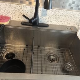Repaired kitchen sink drain Repaired kitchen sink drain