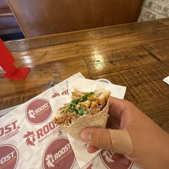 Roost - Crispy Chicken Bacon Ranch Wrap on a whole wheat tortilla - Chicken Shop Near Me - Marlboro Township, New Jersey