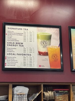 Menu photo 1 The Coffee Bean & Tea Leaf Kapolei, HI Menu photo 1 The Coffee Bean & Tea Leaf Kapolei, HI