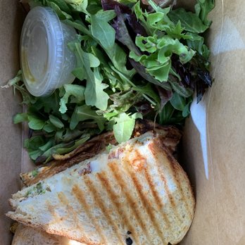 Aware Coffee - Ginger salad dressing house made with the Mr. Shishito sandwich. - Coffee & Tea Near Me - Las Vegas, Nevada