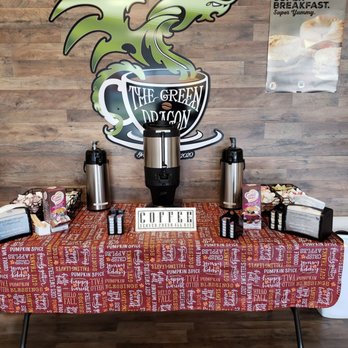 The Green Dragon Coffee House - a table covered with coffee - Coffee & Tea Near Me - Coloma, Michigan The Green Dragon Coffee House - a table covered with coffee - Coffee & Tea Near Me - Coloma, Michigan