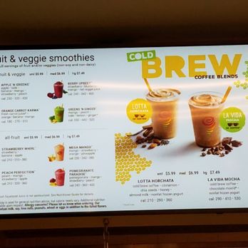 Jamba - Menu - Juice Bars & Smoothies Near Me - Chicago, Illinois