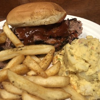 Full Belly BBQ - Brisket plate spotted at Hopnonymous Brewing - Caterers Near Me