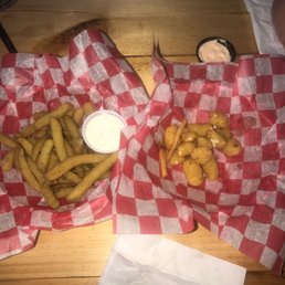 Fried pickles and cheese curds