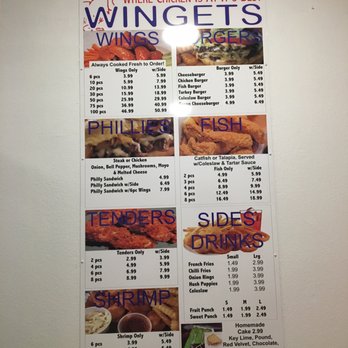 Wingets - The menu. - Burgers Near Me - Tampa, Florida Wingets - The menu. - Burgers Near Me - Tampa, Florida