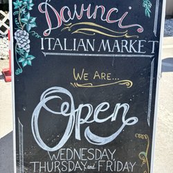 Davinci Food - Open to public hours as of August 2024.