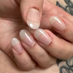 Signature Nails & Spa - They made 8 out of my 10 fingers bleed and now they're scabbed.