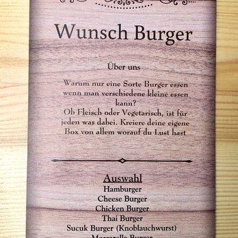 Wunsch Burger - Burgers & Sides - Burgers Near Me - Berlin, BE Wunsch Burger - Burgers & Sides - Burgers Near Me - Berlin, BE