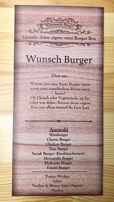 Menu photo 2 Wunsch Burger Berlin, BE Menu photo 2 Wunsch Burger Berlin, BE