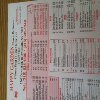 Happy Garden - Menu - Chinese Near Me - Baldwinsville, New York Happy Garden - Menu - Chinese Near Me - Baldwinsville, New York