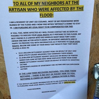 Artisan Laguna Beach by Greystar - The flooding had devastating consequences that the Artisan said we should address with our renters insurance companies - Apartments Near Me - Laguna Beach, California Artisan Laguna Beach by Greystar - The flooding had devastating consequences that the Artisan said we should address with our renters insurance companies - Apartments Near Me - Laguna Beach, California