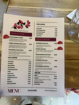 Menu photo 2 cafe botanico San Juan, PR Menu photo 2 cafe botanico San Juan, PR