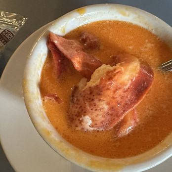 Billy's Chowder House - Lobster stew with full pieces of lobster. It's not a bisque, no tomato base. - Seafood Near Me - Wells, Maine