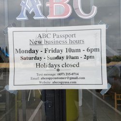 ABC Copy - Hours as of 11/8/21