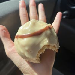 Donut Farm - It's kind of a small scone size, I have little hands
