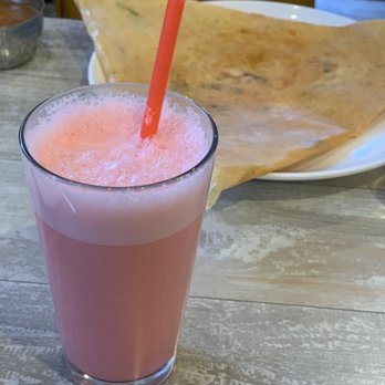 Dimple's Bombay Talk - Rose Lassi - worth switching up from the basic Mango Lassi - Indian Near Me - Sayreville, New Jersey